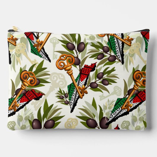 パレスチナ鍵の返還権の象徴 アクセサリーポーチ (正面)