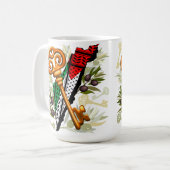 パレスチナ鍵の返還権の象徴 コーヒーマグカップ (正面左)