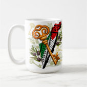 パレスチナ鍵の返還権の象徴 コーヒーマグカップ (左)