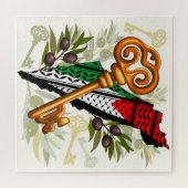 パレスチナ鍵の返還権の象徴 ジグソーパズル (横)