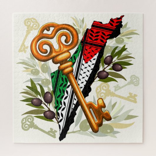 パレスチナ鍵の返還権の象徴 ジグソーパズル (縦)