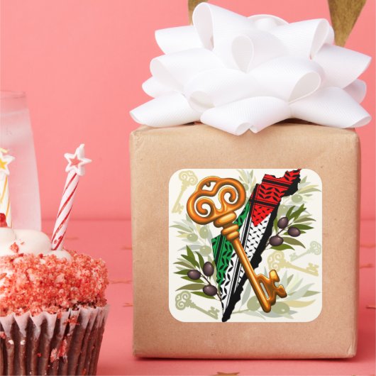 パレスチナ鍵の返還権の象徴 スクエアシール (パーティー)