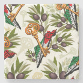 パレスチナ鍵の返還権の象徴 ストーンコースター (正面)