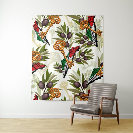 パレスチナ鍵の返還権の象徴 タペストリー (インサイチュ)