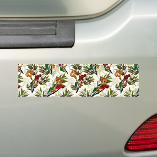 パレスチナ鍵の返還権の象徴 バンパーステッカー (車上)