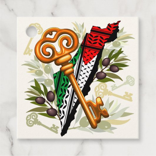 パレスチナ鍵の返還権の象徴 フェイバータグ (正面)