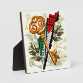 パレスチナ鍵の返還権の象徴 フォトプラーク (正面)