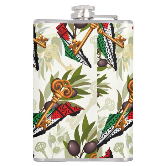 パレスチナ鍵の返還権の象徴 フラスク (裏面)