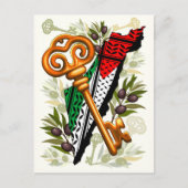 パレスチナ鍵の返還権の象徴 ポストカード (正面)