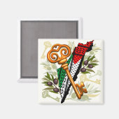 パレスチナ鍵の返還権の象徴 マグネット (正面/裏面)