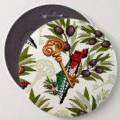 パレスチナ鍵の返還権の象徴 缶バッジ (正面&裏面)