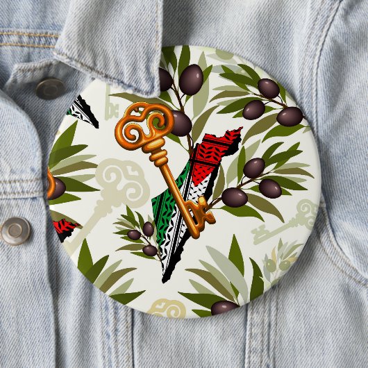 パレスチナ鍵の返還権の象徴 缶バッジ (インサイチュ)