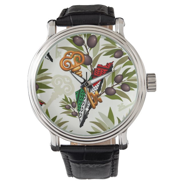 パレスチナ鍵の返還権の象徴 腕時計 (正面)