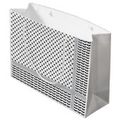 パレスチナ黒白ケフィエ ラージペーパーバッグ (裏面アングル)