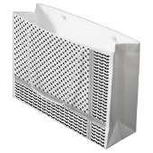 パレスチナ黒白ケフィエ ラージペーパーバッグ (正面アングル)