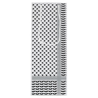 パレスチナ黒白ケフィエ ワインギフトバッグ