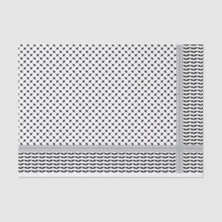 パレスチナ黒白ケフィエ 薄葉紙