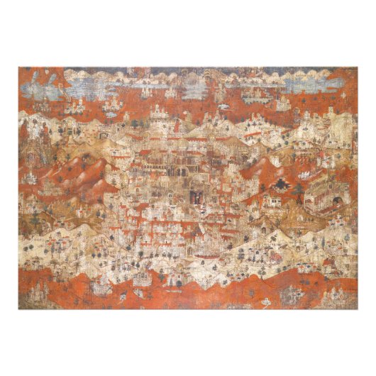 パレスチナ15世紀の聖地の地形 フォトプリント            (正面)