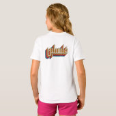パレスチナ アラビア語 名前 カラフル  Tシャツ (裏面フル)