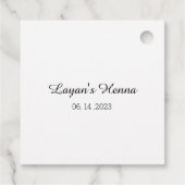 パレスチナ・アラブ・ヘナメッセージカード フェイバータグ (裏面)