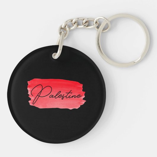 パレスチナ・ガザ無料 キーホルダー (裏面)