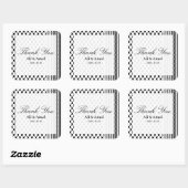 パレスチナ ハッタ ケフィーヤ ありがとう 結婚式 スクエアシール (シート)