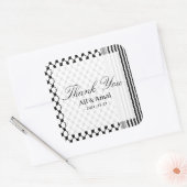 パレスチナ ハッタ ケフィーヤ ありがとう 結婚式 スクエアシール (封筒)