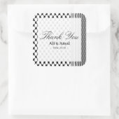 パレスチナ ハッタ ケフィーヤ ありがとう 結婚式 スクエアシール (バッグ)