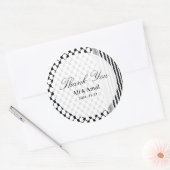 パレスチナ ハッタ ケフィーヤ ありがとう 結婚式 ラウンドシール (封筒)