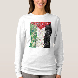 パレスチナ フラワー柄 レディース Tシャツ