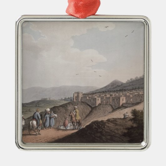 パレスチナ、主な部分の眺めのベスレヘム メタルオーナメント (正面)