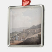 パレスチナ、主な部分の眺めのベスレヘム メタルオーナメント (左)