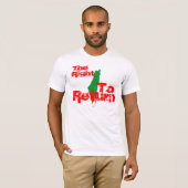パレスチナ: 戻る権利 Tシャツ (正面フル)