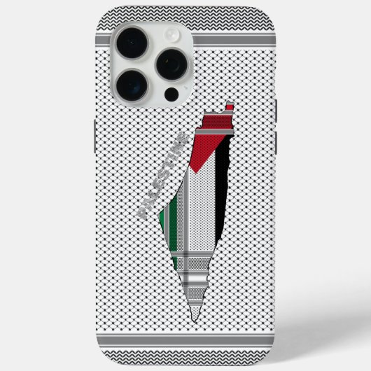 パレスチナ iPhone カバー - パレスチナスカーフケース (裏面)