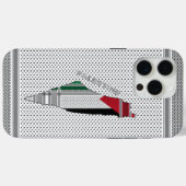 パレスチナ iPhone カバー - パレスチナスカーフケース (裏面 (横))
