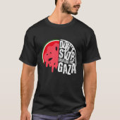 パレスティナのストップ話はやめろ Tシャツ (正面)