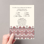 パレスティナのタトレズ2アクリル結婚招待状 アクリル招待状 (インサイチュ (ポータブル))