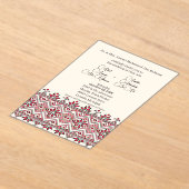 パレスティナのタトレズ2アクリル結婚招待状 アクリル招待状 (レイダウン)