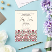 パレスティナのタトレズ2アクリル結婚招待状 アクリル招待状 (インサイチュ (ウェディング))