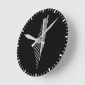 パレスティナの地図ケフィエ ラウンド壁時計 (傾斜)