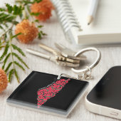 パレスティナの地図スイカ |無料のパレスチナ キーホルダー (正面右)