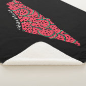 パレスティナの地図スイカ |無料のパレスチナ シェルパブランケット (3/4)