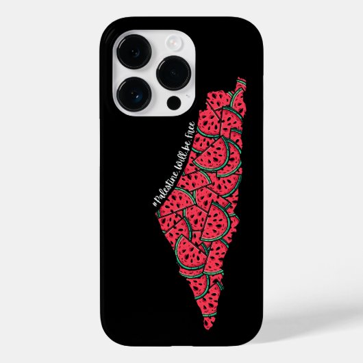 パレスティナの地図スイカ |無料のパレスチナ Case-Mate iPhoneケース (裏面)