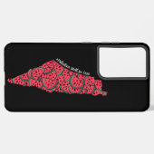 パレスティナの地図スイカ |無料のパレスチナ SAMSUNG GALAXYケース (裏面横)