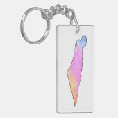 パレスティナカラフルキーチェーン キーホルダー (正面左)