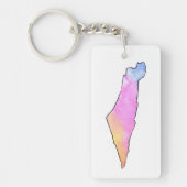 パレスティナカラフルキーチェーン キーホルダー (正面)