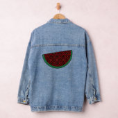 パレスティナスイカ刺繍赤タスリーズ デニムジャケット (ハンガー)