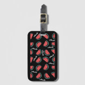 パレスティナスイカ模様パレスチナ国旗 ラゲッジタグ (正面縦)