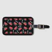 パレスティナスイカ模様パレスチナ国旗 ラゲッジタグ (正面横)