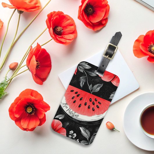 パレスティナスイカ ラゲッジタグ